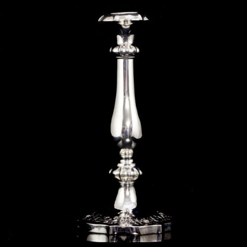 Antik bécsi ezüst gyertyatartó 1847