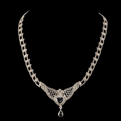 Markazitköves ezüst ékszergarnitúra