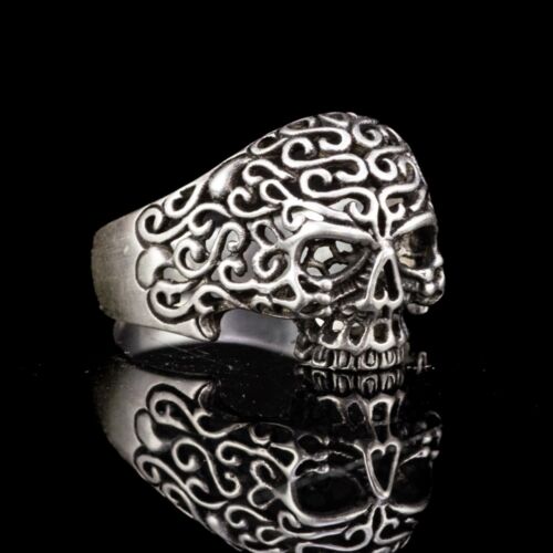 Koponyás ezüst gyűrű