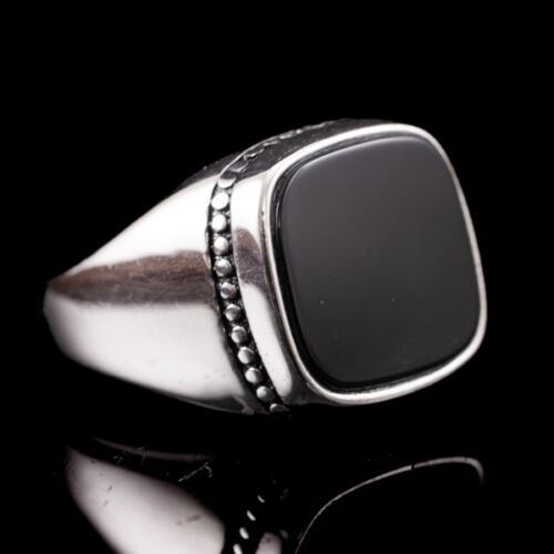 Férfi ónixköves ezüst pecsétgyűrű