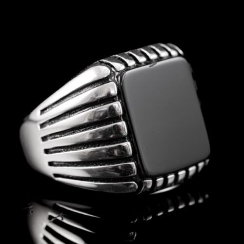 Férfi ónixköves ezüst pecsétgyűrű