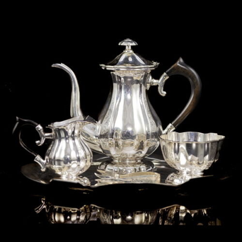 Pesti ezüst kávéskészlet 