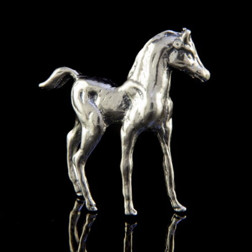 Mini ezüst ló figura