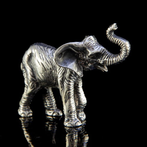 Mini ezüst elefánt figura