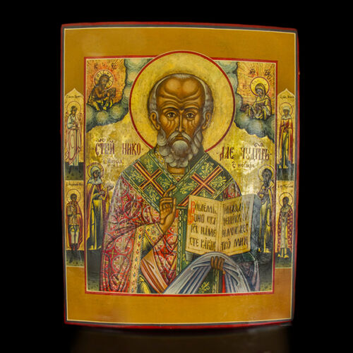 St. Nicholas with saints icon