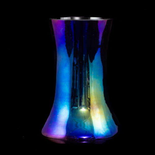 Jónás Bálint iridescent glass vase (1999)