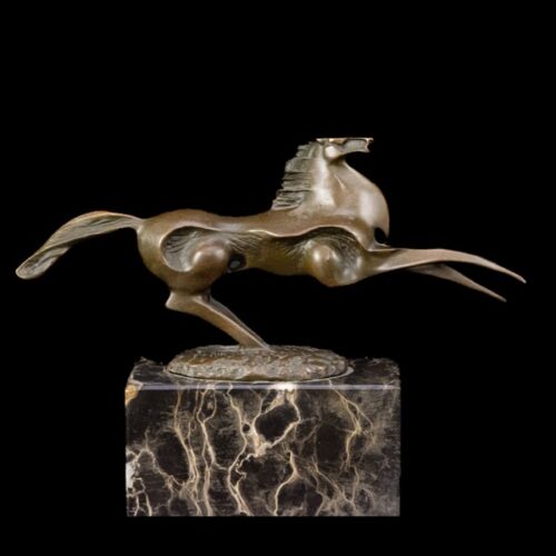 Contemporary bronze sculpture: bronze horse figure