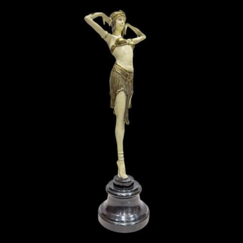 Chiparus style: Contemporary Art deco dancer bronze sculpture