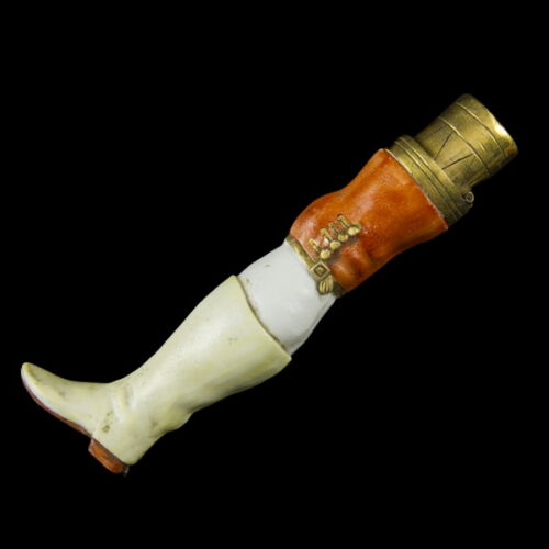 Etui antik láb alakú porcelán tűtartó