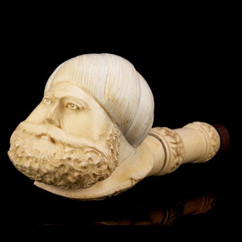 Tajtékpipa  turbános török férfi fejet ábrázoló pipafejjel