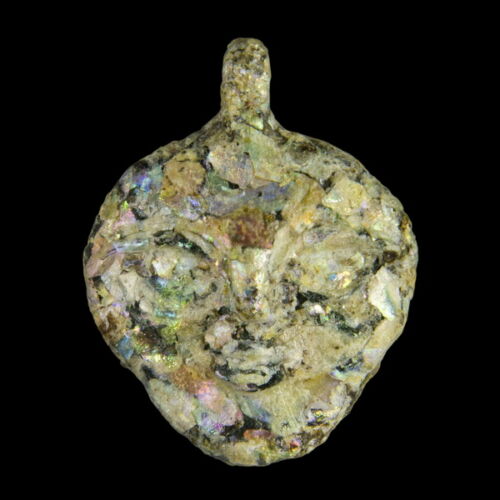 Római kori maszk üveg medál