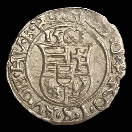 I. Ferdinánd ezüst denár 1563 KB