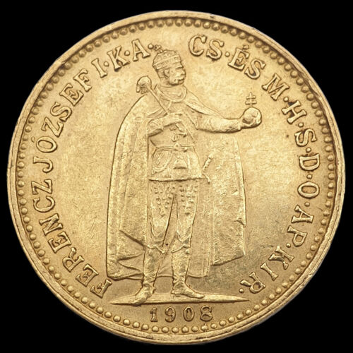 10 Korona 1908 KB Ferenc József