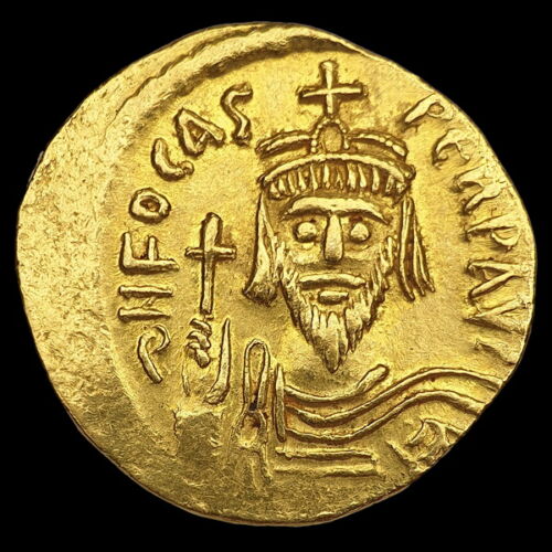 Phocas bizánci császár arany solidus