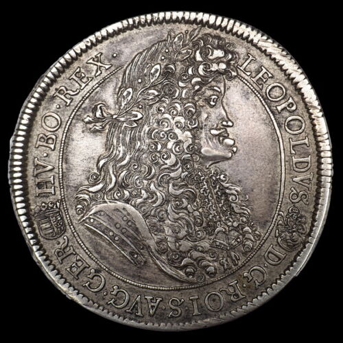 Leopold I of Austria Hungarian king silver thaler 1691 KB