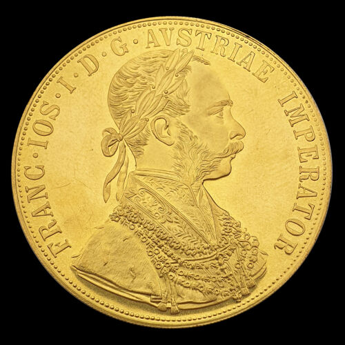 4 dukát 1915 utánveret arany érme Ferenc József