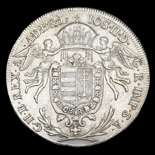 II. József ezüst 1/2 tallér 1786 A Bécs