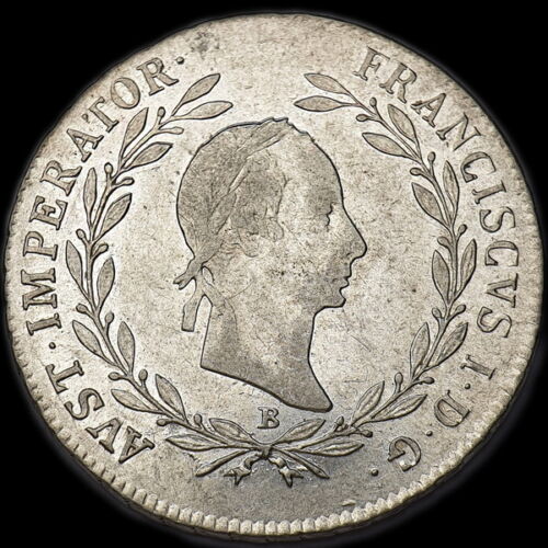 20 Kreuzer 1830 B Körmöcbánya King Francis I of Hungary