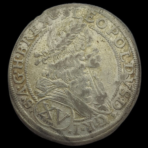 XV Krajcár 1674 Bratislava Leopold I