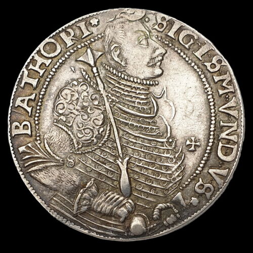 Sigismund Báthori silver thaler 1595