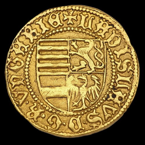 King László V of Hungary gold forint h-O