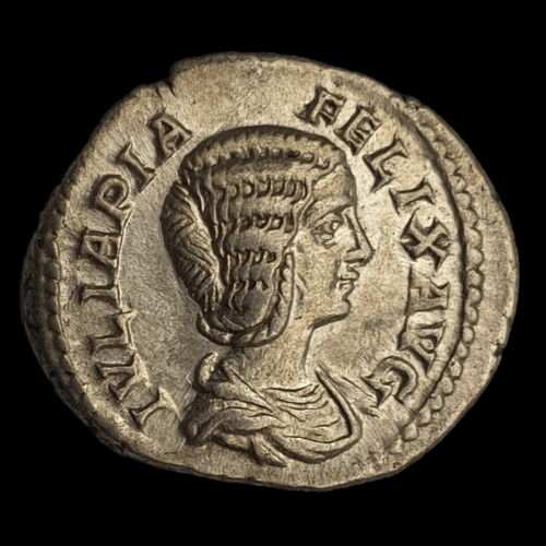 Julia Domna római császárné (Kr.u. 211-217) ezüst denár - MATRI DEVM