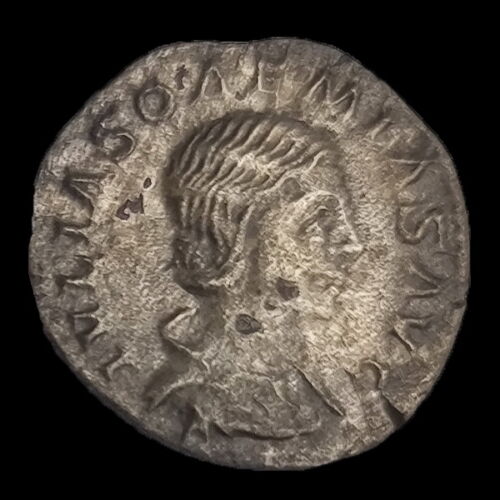 Julia Soemias római császárné (Kr.u. 218-222) ezüst denár - VENVS CAELESTIS