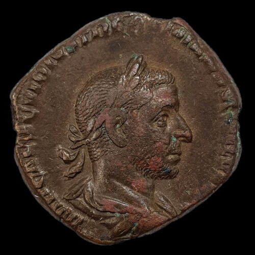 Trebonianus Gallus Roman emperor bronze sestertius