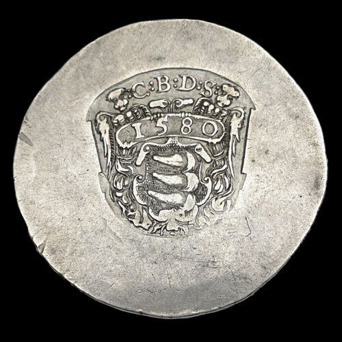 Báthory Kristóf ezüst tallér 1580