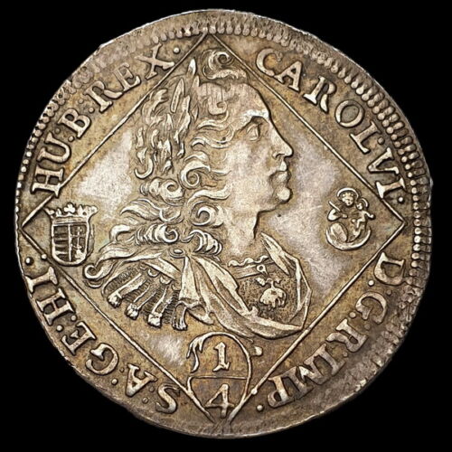 King Charles III of Hungary 1/4 thaler 1736 NB