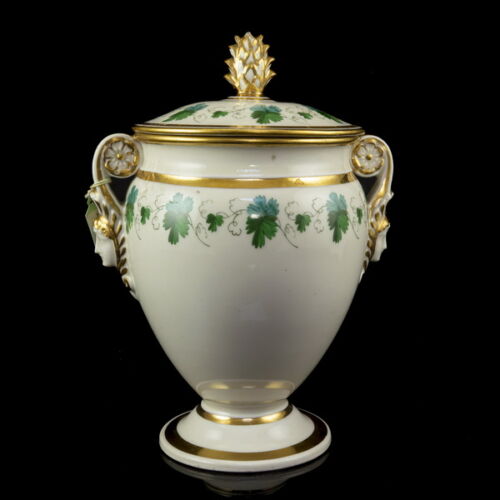 Alt Wien porcelán fedeles cukortartó (1825)
