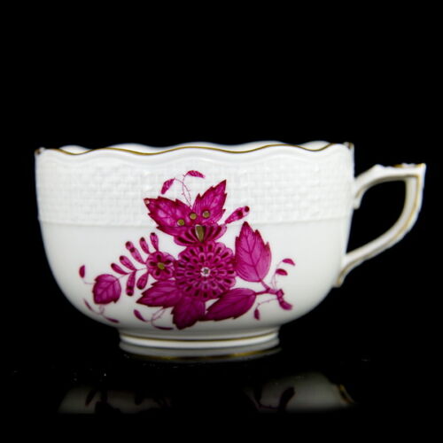 Herendi pink Apponyi mintás teáscsésze (alj nélkül)