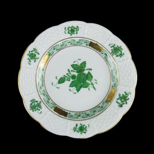 Herendi zöld Apponyi mintás mignonos tányér