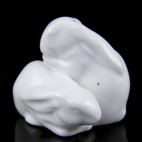 Herend small pair of rabbit figurines
