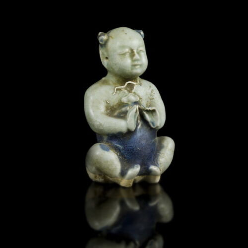 Kínai mázas porcelán figura