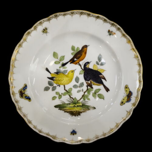 Meisseni stílusú porcelán tányér
