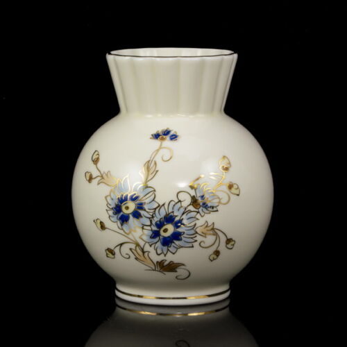 Zsolnay porcelán váza búzavirág dekorral