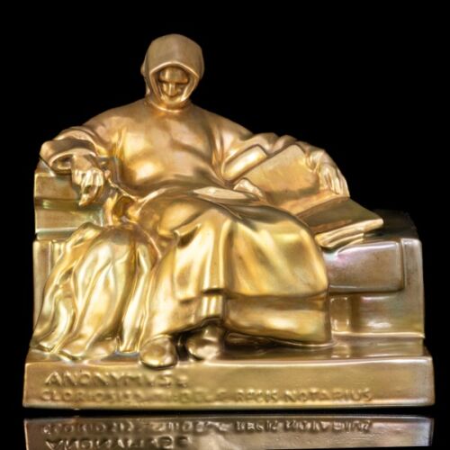 Zsolnay Anonymus fajansz-kerámia kisplasztika 1930-as évek