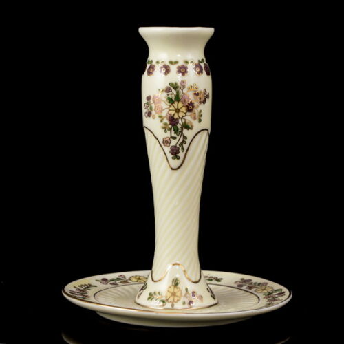 Zsolnay porcelain table candlestick