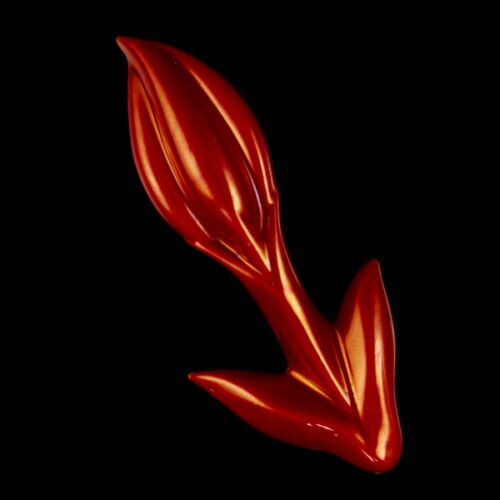 Zsolnay bimbós tulipán falidísz