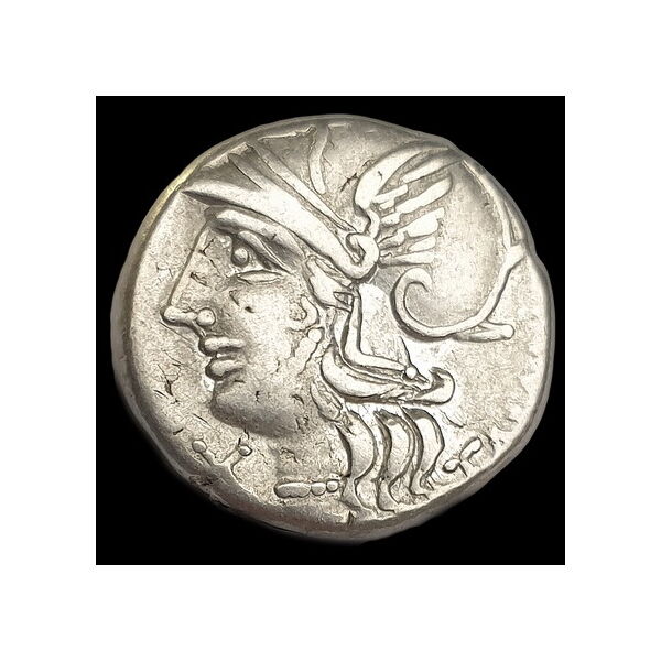Római Köztársaság kori ezüst denár - M. Baebius Q.f. Tampilus (Kr.e.137)