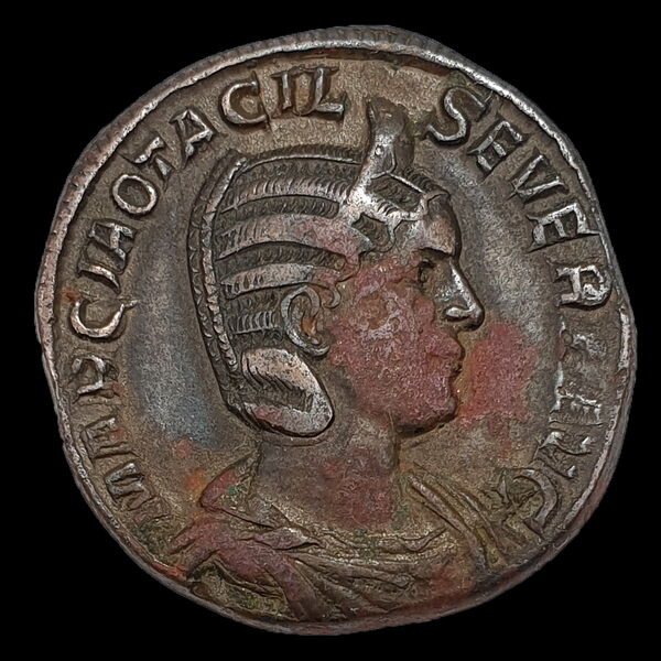 Otacilia Severa római császárné bronz sestertius