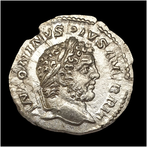 Caracalla római császár (Kr.u. 198-217) ezüst denár - MONETA AVG