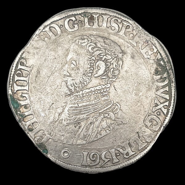 II. Fülöp spanyol király ezüst tallér 1561
